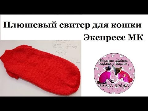 Видео: 51. Плюшевый свитер для кошки Экспресс МК