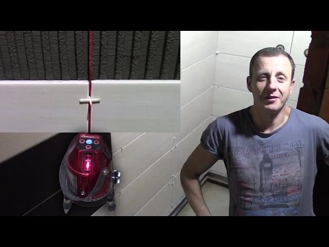 Видео: День6. Укладка плитки в душе/Разметка лазерным нивелиром