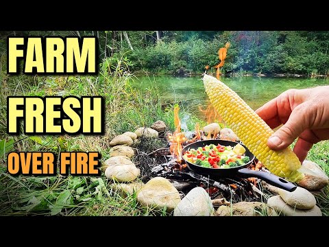 Видео: Фермерский праздник: готовим свежие фермерские овощи на огне