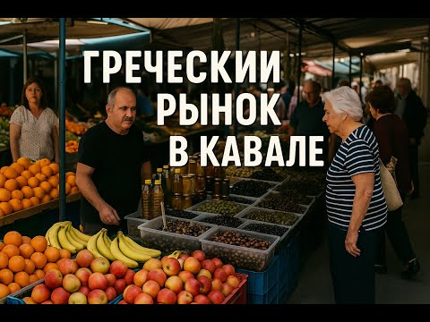 Видео: Греческий рынок в Кавале. Один раз в неделю, каждую субботу на центральной площади.