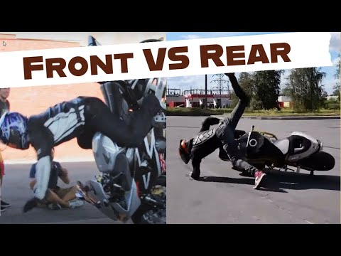 Видео: Передний или задний тормоз — какой безопаснее?