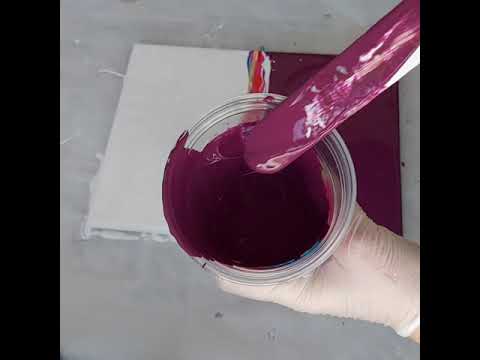 Видео: #17 Акриловая заливка от А до Я.  Рисуем феном.