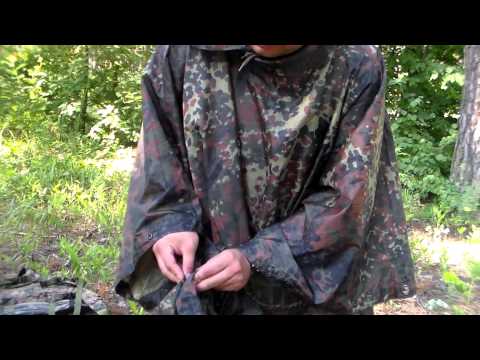 Видео: Mil-Tec пончо и плащ-накидка