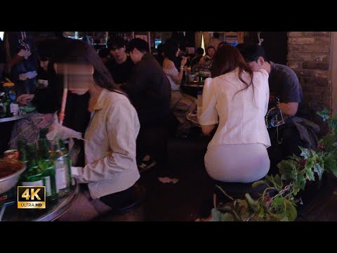 Видео: ［Hongdae 4K］Seoul Night Walk!! ~ Выпить 7 бутылок соджу в Хондэ — это само собой разумеющееся ~~ !!