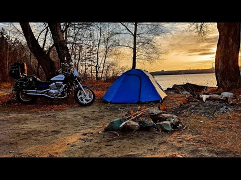 Видео: Закрыл мотосезон в палатке у Маяка