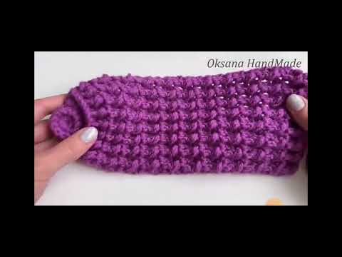 Видео: 🧶🪡🧣Повязка на осень на голову от канала" - Oksanahandmade"