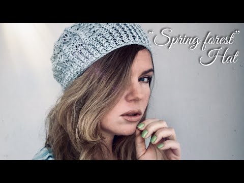 Видео: ВЯЖЕМ ШАПОЧКУ СПИЦАМИ "SPRING FOREST" 🌱 / Exclusive HAT / Knitting