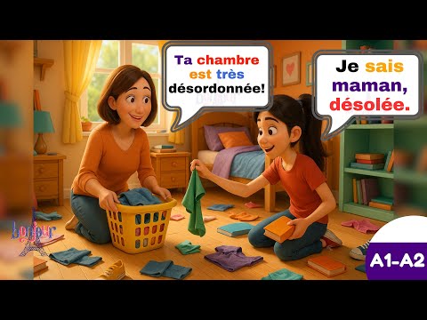 Видео: 🇫🇷 Французские разговоры мать и дочь практика | A1-A2 Начинающий | Изучайте французский ежедневны...