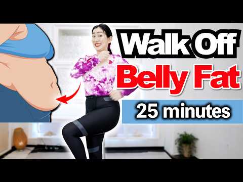 Видео: 25-минутная тренировка по ходьбе с остеокальцином удваивает скорость потери жира на животе