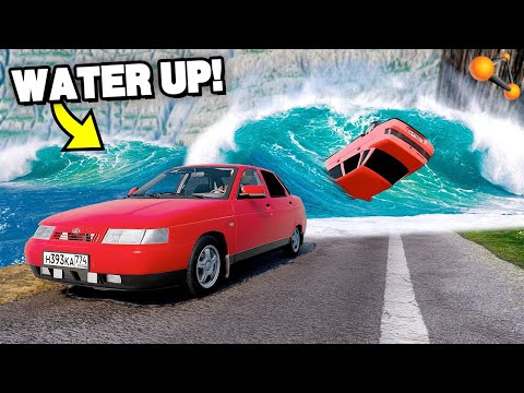 Видео: ВОДА ПОДНИМАЕТСЯ! ПОБЕГ из ЗАТОПЛЕННОГО КАРЬЕРА! (BeamNG.drive)