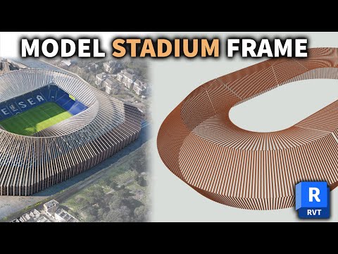 Видео: Моделирование каркаса стадиона Revit 2024