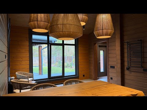 Видео: Современная баня из клееного бруса.