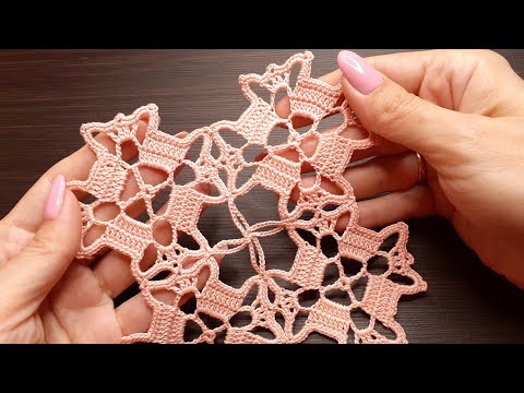 Видео: АЖУРНЫЙ КВАДРАТНЫЙ МОТИВ вязание крючком мастер-класс How to Crochet for Beginners