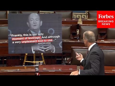 Видео: Только что: Джон Тьюн критикует демократов за использование приостановки работы правительства в к...