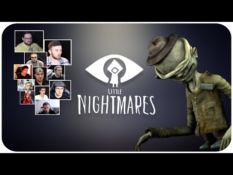Видео: Реакция Летсплейщиков на Первое Появление СТОРОЖА | Little Nightmares