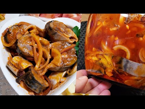 Видео: Обалденно вкусная СКУМБРИЯ в томатном маринаде. Идея для праздничного стола 3 рецепта 