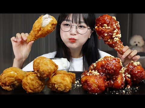 Видео: Домашняя жареная курица и приправленная курица🍗Mukbang ASMR