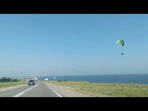 Видео: Отдых на море! Дорога от Темрюка через Голубицкую до Пересыпи к нам на базу отдыха. 22 июня 2023//