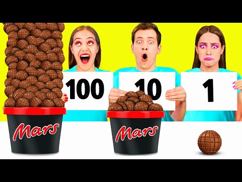 Видео: 100 Слоев Еды Челлендж | Смешные Рецепты с Едой от DuKoDu Challenge