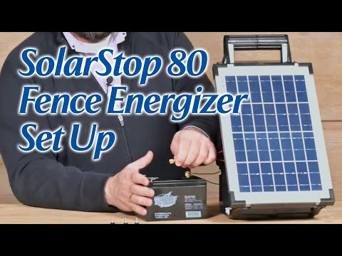 Видео: Установка генератора для забора SolarStop 80