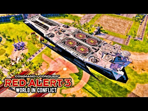 Видео: Red Alert 3: World in Conflict Mod — самая профессиональная и напряжённая битва!