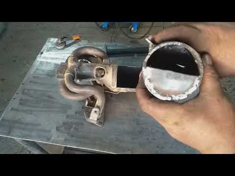 Видео: Изготовление пламегасителя после удаления катализатора