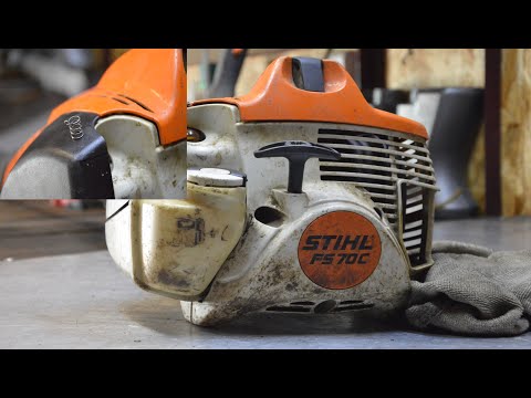 Видео: МОТОКОСА STIHL FS 70 С!Сама Газує При Старті!Заміна пружини!
