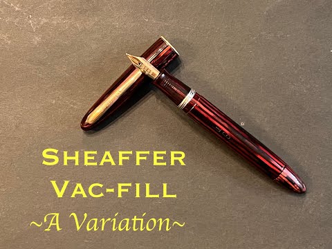 Видео: Вариант с заполнением Sheaffer Vac — восстановление и обзор