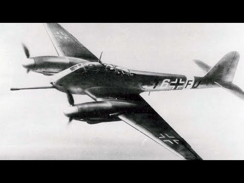 Видео: Уничтожение танков 50-мм носовой пушкой — Me 410 Hornet