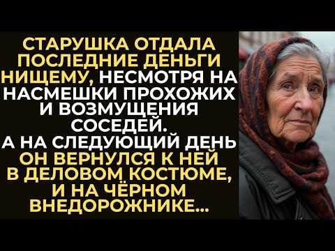 Видео: Старушка отдала последние деньги нищему. А на следующий день тот вернулся к ней в дорогом костюме…