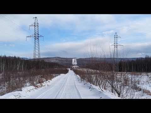 Видео: 2024. Дорога в посёлок Тумнин. Зимой на велосипеде.