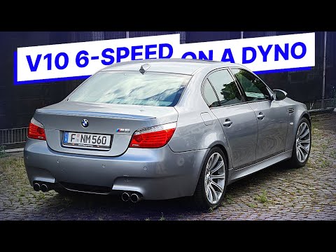 Видео: Какую мощность развивает двигатель V10 BMW E60 M5 с большим пробегом?