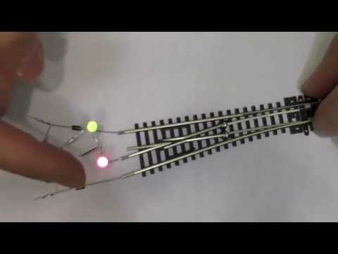 Видео: Индикация положения стрелки от DCC шины