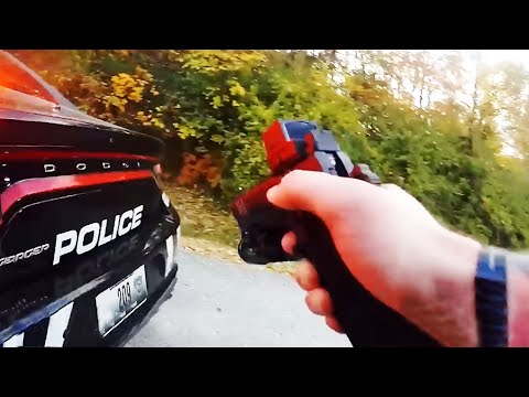 Видео: Тачка в Решето / Полиция США