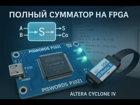 Видео: 🔧 Полный сумматор на FPGA | PISWORDS P1021 | Altera Cyclone IV 2025 10 26 06