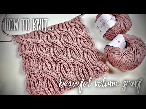 Видео: ВЯЖЕМ ВЕЛИКОЛЕПНЫЙ ШАРФ КОСАМИ БРИОШЬ / КОСЫ АНГЛИЙСКОЙ РЕЗИНКОЙ / HOW TO CROCHET VOLUME SCARF
