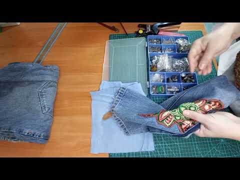 Видео: DIY 💙 ОТРЕЗАЛА ШТАНИНУ И СУМКА ГОТОВА 🩵 DENIM BAG FROM DENIM LEG #diy #fashion #sewing #ideasdiy