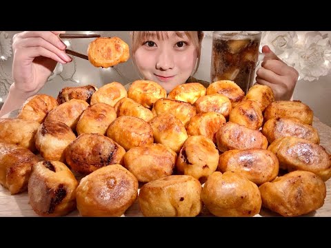 Видео: ASMR White Gyoza (Японские жареные пельмени) 【русские субтитры】【Mukbang/ Eating Sounds】