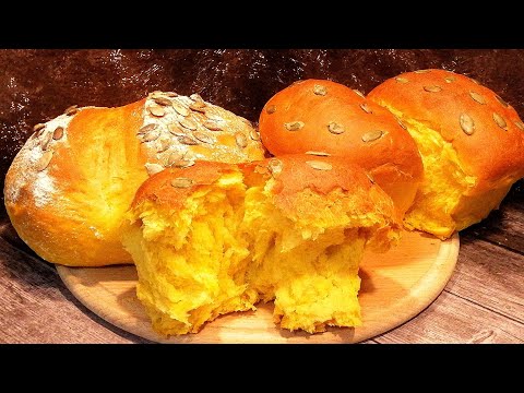 Видео: Госпожа ТЫКВА!🎃Я очень рекомендую приготовить эти БУЛОЧКИ и ХЛЕБ!Неимоверно вкусный рецепт из тыквы