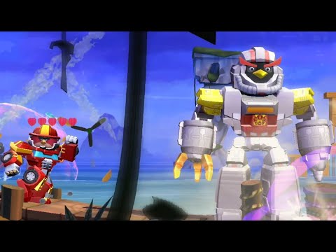 Видео: Прохождение Angry Birds Transformers #5 Это чё такое??