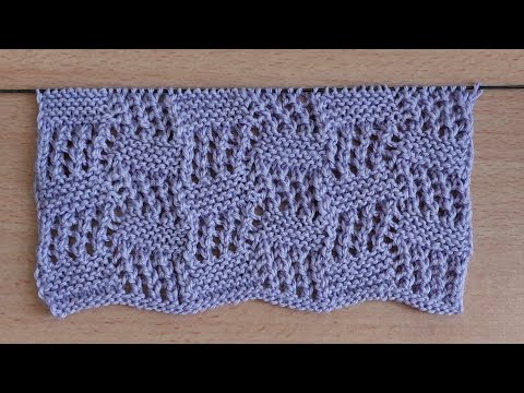 Видео: Лёгкий ажурный узор спицами для кардигана, джемпера, туники.