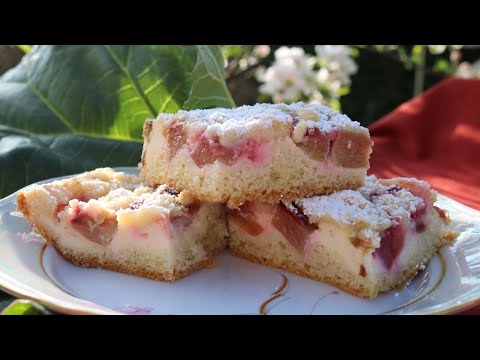 Видео: Самый вкусный и нежный рецепт Пирога с ревенем и творожной начинки