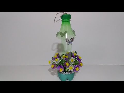 Видео: Бисероплетение. Цветы из бисера. Хризантема садовая. 2 часть. мастер класс. пошаговый МК.