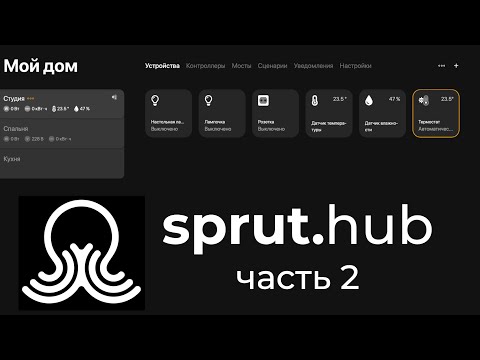 Видео: [#42] Обзор sprut.hub CE – часть 2. сценарии, интеграции c Алисой и HomeKit и фишки Спрут хаба