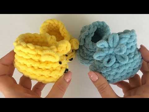 Видео: Пинетки Alize Puffy Fine. Мастер-класс от Mother's Knitting