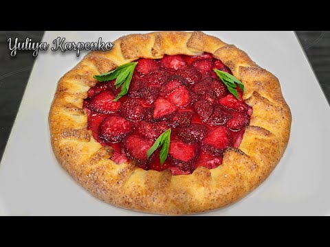 Видео: Творожное Тесто ► БЕЗУМНО ВКУСНО ► Галета с Клубникой