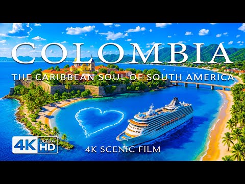Видео: КОЛУМБИЯ 4K ULTRA HD 🇨🇴 Тропический пляжный рай с высоты птичьего полета под музыку Deep House