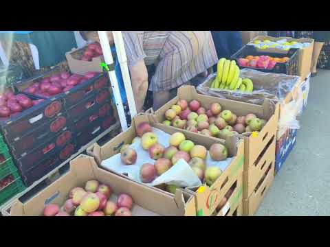 Видео: Рынок в Гагре утром.