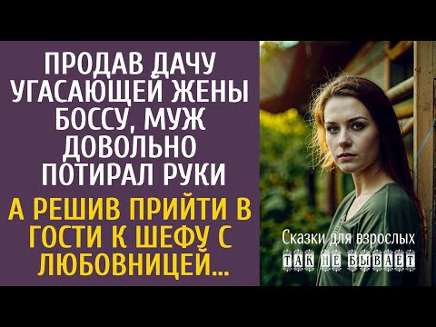 Видео: Продав дачу угасающей жены боссу, муж довольно потирал руки… А придя в гости к шефу с любовницей…