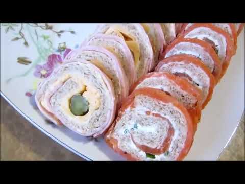 Видео: Праздничные Рулеты на Закуску - 3 варианта